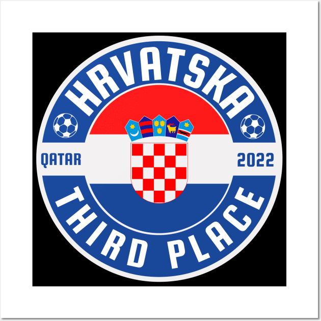 Croatia Third Place Wall Art by footballomatic